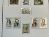 a picture of a picture of a collection of stamps in a frame