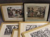 plusieurs photos encadrées représentant des personnes et des animaux, posées sur une table
