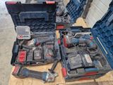 a lot of tools that are sitting on a pallet