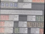 many different types of stamps on this sheet of paper