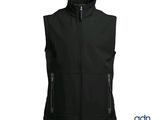 a black vest with zippers and zippers on the front