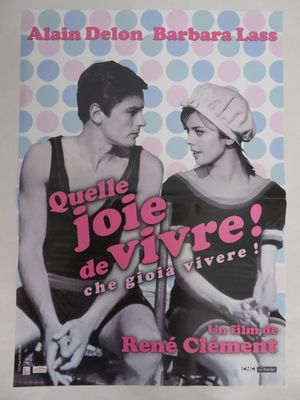 affiche de film français représentant un couple en maillot de bain assis sur une chaise
