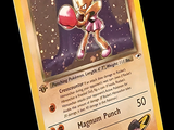 une carte sur laquelle figure l'image d'un personnage de Pokémon