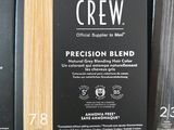 three boxes of american crew hair products are stacked on top of each other