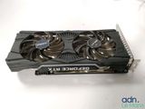 a close up of a video card with two fans on it
