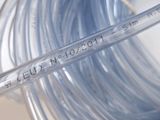 a tube of clear plastic with a needle sticking out of it