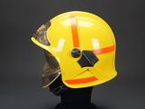 a close up of a helmet on a mannequin head