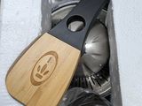 a cardboard box with a pair of scissors in it