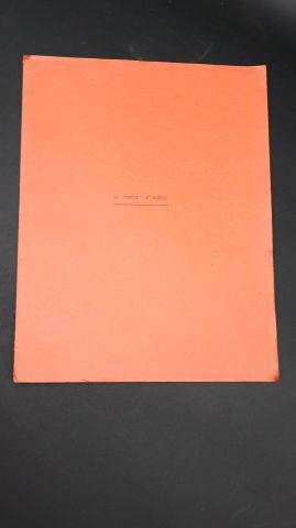 COCTEAU: Tapuscrit original de LA PARTIE D’ECHEC avec correction ...