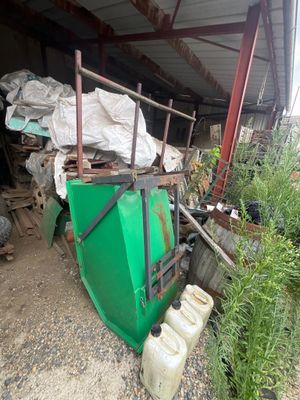 an image of a pile of garbage in a garage