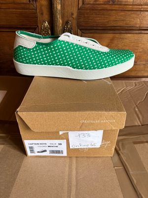 Pointure 39 - Ippon Vintage Captain Dots, Coloris Menthe - N…
