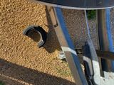 a close up of a metal object on the ground