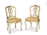 pair of louis xv style chairs