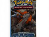 a close up of a box of pokemon cards on a white surface