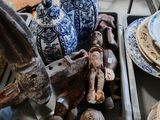 a table with a lot of different items on it