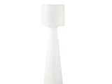 an image of a white table lamp with a white shade on it