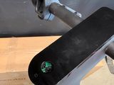 a close up of a bicycle with a handlebar
