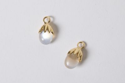 ELEMENTS PENDANTS de boucles d'oreilles à glisser sur de fin…