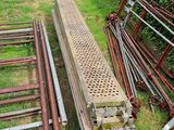 a lot of metal and wood items in the yard