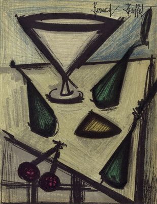 Bernard Buffet (1928-1999) - Nature morte aux fruits, 1967, …
