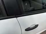 a cat that is sitting in the door of a car
