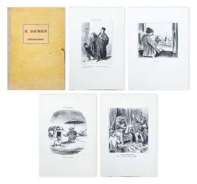 Honoré DAUMIER (1808-1879) Sujets divers Portfolio comprenan…