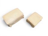 two pieces of cloth are sitting on top of each other