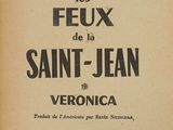 an old book with a black and white image of the title of the book