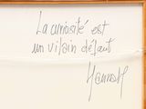 a white board with writing on it and a picture of a cat