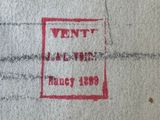 an image of a piece of paper with a stamp on it