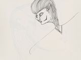 an image of a drawing of a woman with long hair