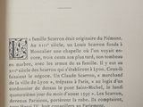 a close up of a book with a picture on it