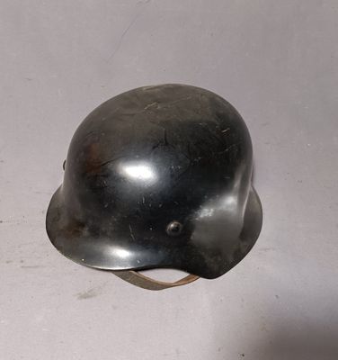 a helmet that is sitting on a table