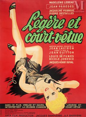 a poster for a film starring a sexy woman in linger