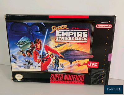 la boîte du jeu « Star Wars : L'Empire contre-attaque » pour la Nintendo Super Nintendo
