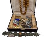 a case with a bunch of jewelry inside of it