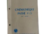 une image représentant un livre intitulé « Cinématiqueque Pathé 9 / 5 »