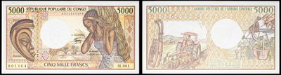 trois billets de banque différents sur lesquels figurent les portraits d'un homme et d'une femme