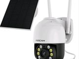 a close up of a solar powered camera with a solar panel