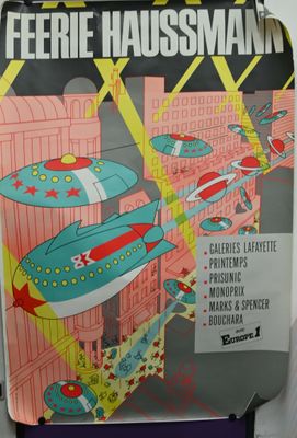 Frédéric Clément, "Féérie Haussman", affiche publicitaire, 1…