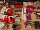 many different types of electrical equipment on a table