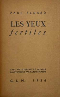 the front cover of a book with the title les yeux fertiles