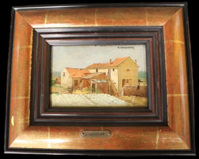 Denis CAUCAUNIER (1860-1906) Maison de Maraichers à Gennevil… - Photo 1