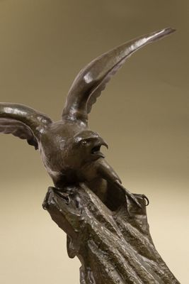 Irénée ROCHARD (1906-1984). Rapace aux ailes déployées, ense…