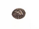 une image représentant une pièce d'argent sur laquelle figure un taureau