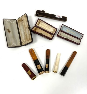 a lot of different types of cigars in a case