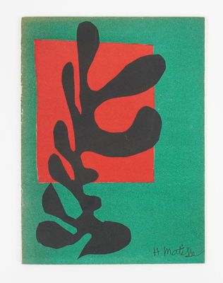 an image of a painting of a plant on a green and red background