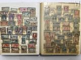 a book with a lot of stamps on it