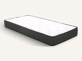 a close up of a mattress on a white surface