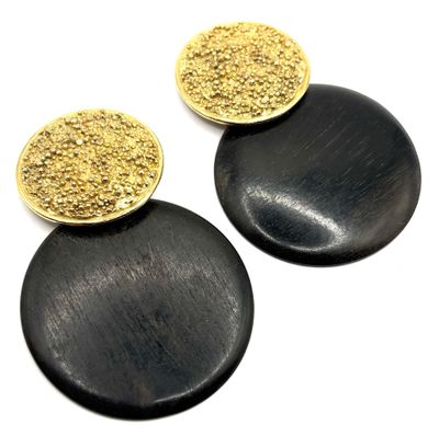 YVES SAINT LAURENT - Pendants d'oreilles YSL Vintage Massive…
